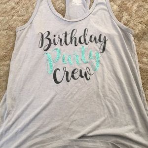 birthday party crew shirt